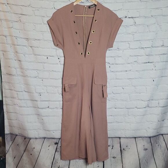 Misguided Tan Jumpsuit  - Picture 1 of 4